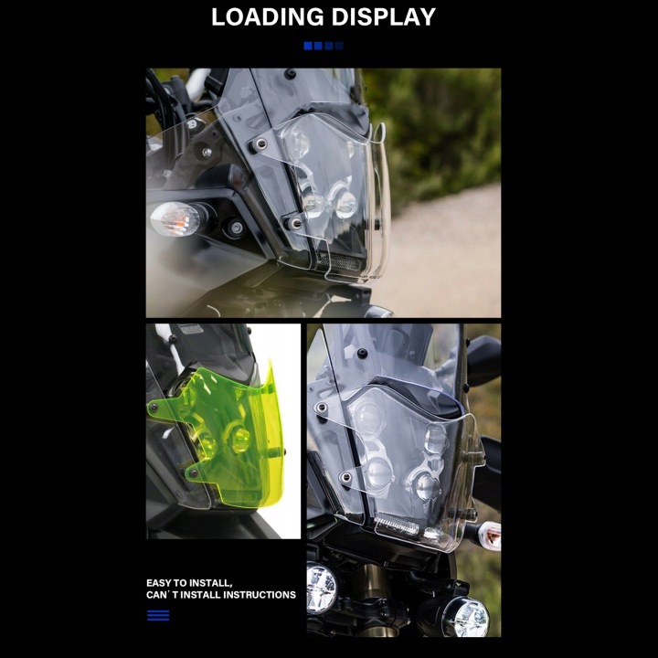 PROTECTION PHARES POUR YAMAHA TENERE 700 2019-2022 TRANSPARENT