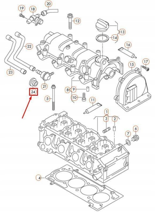 CAOUTCHOUC VAG ORIGINAL 03F103638