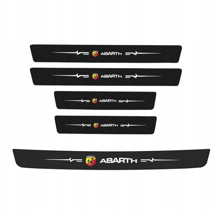 PEGATINAS PARA UMBRALES CON FIBRAS DE CARBÓN DIA ABARTH 