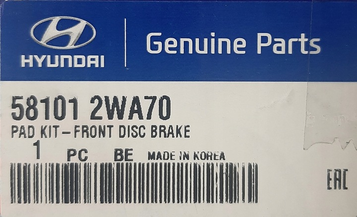 PADS BRAKE FRONT HYUNDAI SANTA FE 2012-2018 