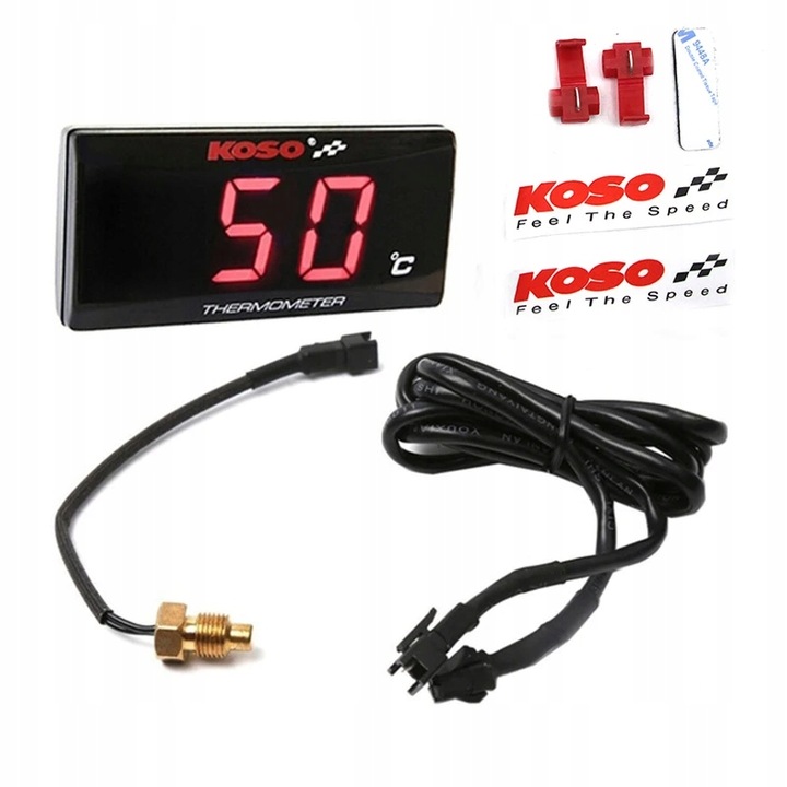 DC 12V Motorcycle Temperature Meter Motorcycle Water Temperature Dig~82358