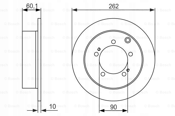 DISCOS ZAPATAS PARTE TRASERA BOSCH MITSUBISHI SPACE RUNNER 