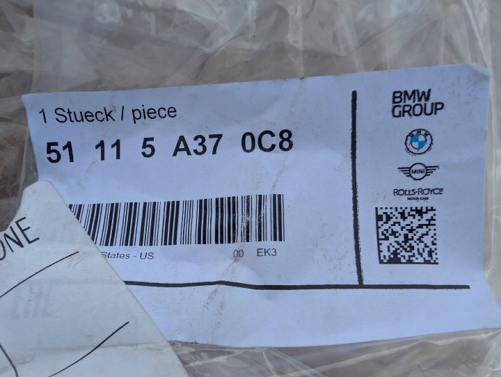 BMW X5 G05 GUIDE D'AIR PARE-CHOCS DROITE AVANT 5A370C8 NEUF ORIGINAL