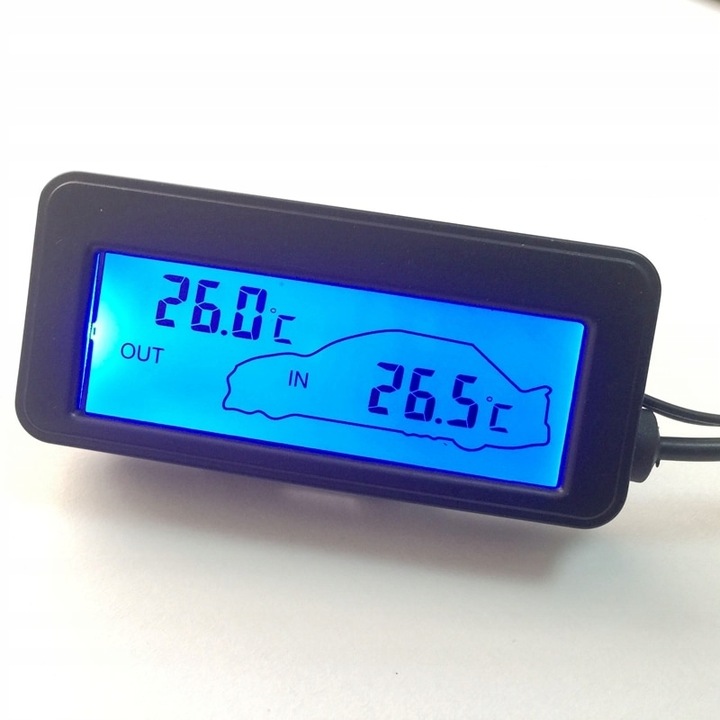 LCD AUTO TERMO DIGITAL 12V POJAZDY 