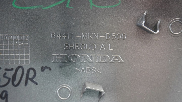 I400 HONDA CB650R RADIO 650 R COLLECTEUR DÉFLECTEUR D'AIR PROTECTION 64411-MKN-D500
