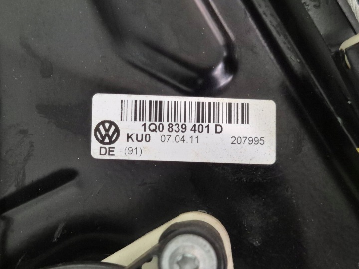 VW EOS MÉCANISME VITRES GAUCHE ARRIÈRE VITRE 1Q0839401D 1Q0959811B