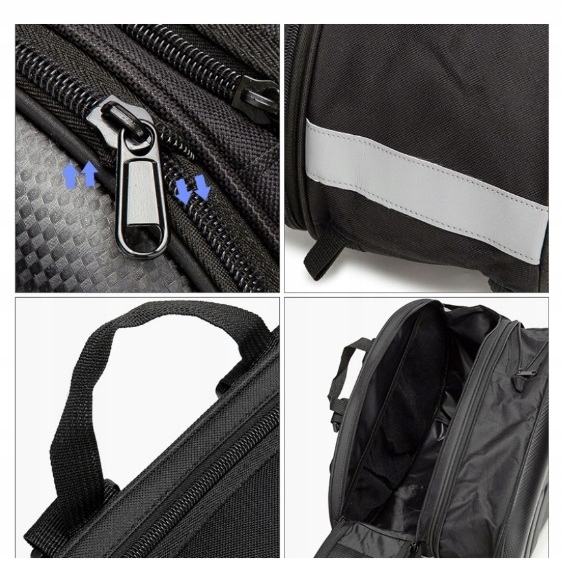 SACOCHES MOTOCYCLETTE LATÉRAL 38–58L RÉSISTANT À L'EAU MALLES SACS COURROIES HOUSSES ZM08