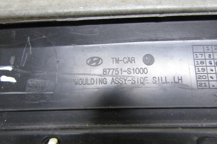 MOULURE SEUIL GAUCHE HYUNDAI SANTA FE IV 4 18-24