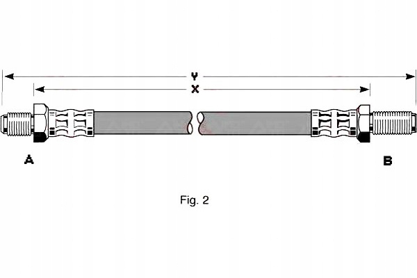 FIL DE FREIN FLEXIBLE AVANT L/P PHC255 TRW