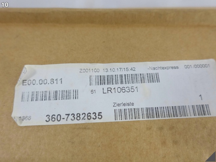 LAND ROVER DISCOVERY SPORT L550 19- CACHE MOULURE COUVERCLES DE COFFRE POIGNÉE CAMÉRA