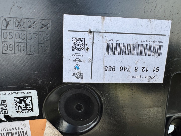 BMW 5 G31 LIFT 22R GUIDES LATÉRAL PARE-CHOCS ARRIÈRE PL