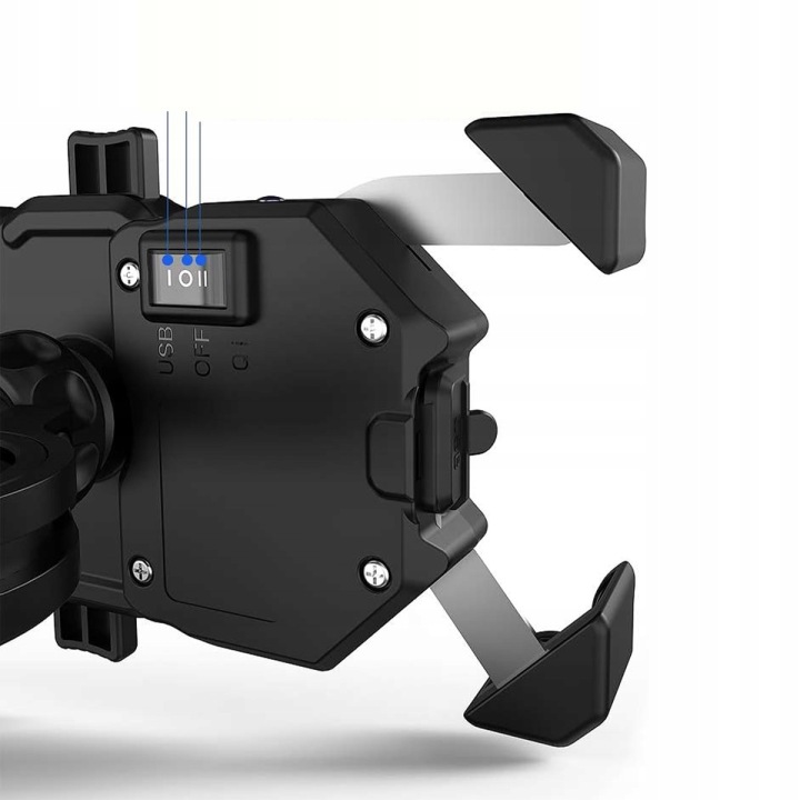 1PC POIGNÉE AVEC CHARGEUR INDUKCYJNA 15W SUR MOTOCYCLETTE NEUF