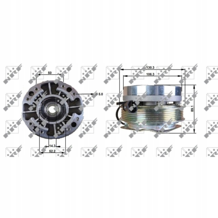 EMBRAYAGE ELEKTROMAGNETYCZNE VENTILATEUR DAILY MK III DAILY CITY 2000