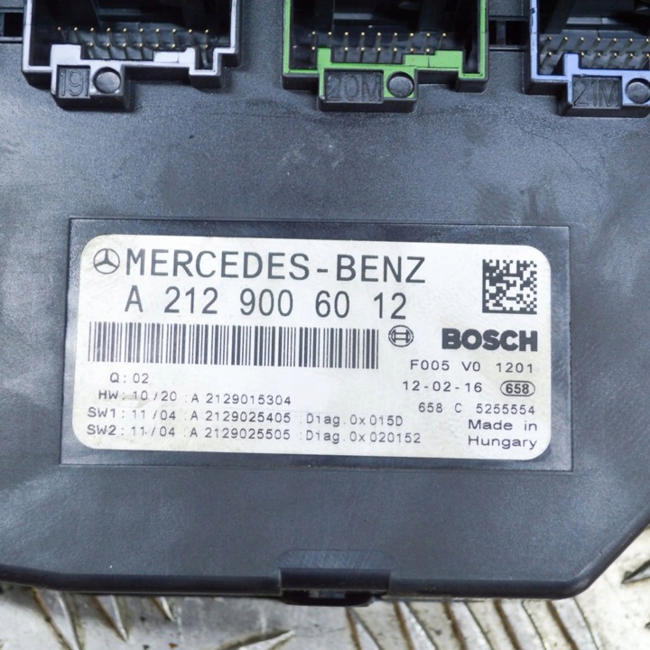 MERCEDES-BENZ E A207 2012 CHÂSSIS MODULE FUSIBLES