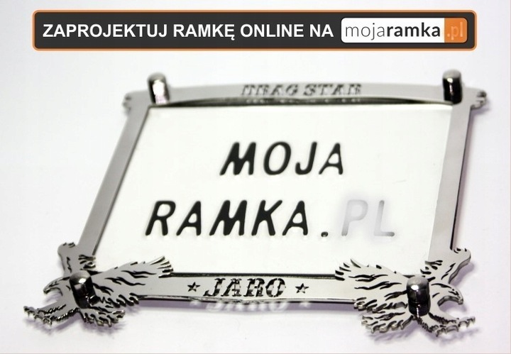 CUADRO INOX AL PARA TABLICE REJESTRACYJAL MOTOCYKLA MOTOCICLETA PARA TABLIC H-D 