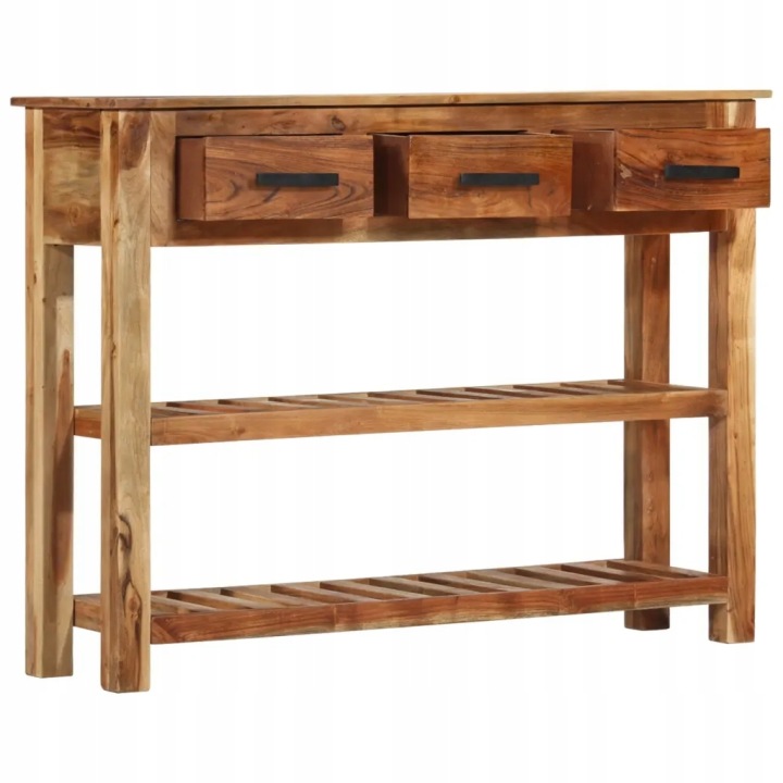 CASIER AVEC 3 SZUFLADAMI, 110 X 30 X 80 CM, LITE BOIS AKACJOWE