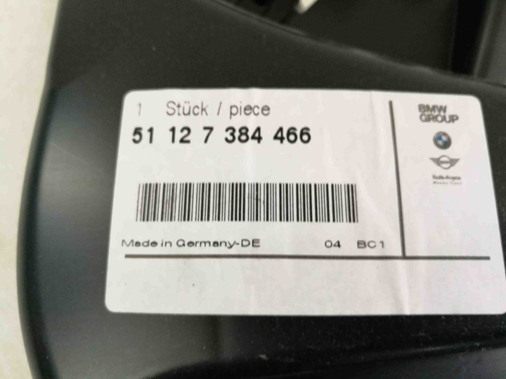 ANGLE PARE-CHOCS ARRIÈRE DROITE CÔTÉ BMW 3 F30 F35 F31 51127384466
