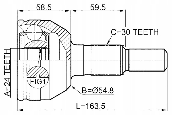 MUÑÓN SEMIEJES EXTERIOR CADILLAC STS 2005-2011 EUROPA FEBEST 