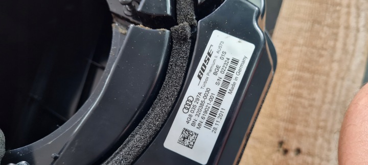 A7 4G S7 PROTECTION CHÂSSIS HAUT-PARLEURS GAUCHE GAUCHE AVANT BOSE 4G8035297A
