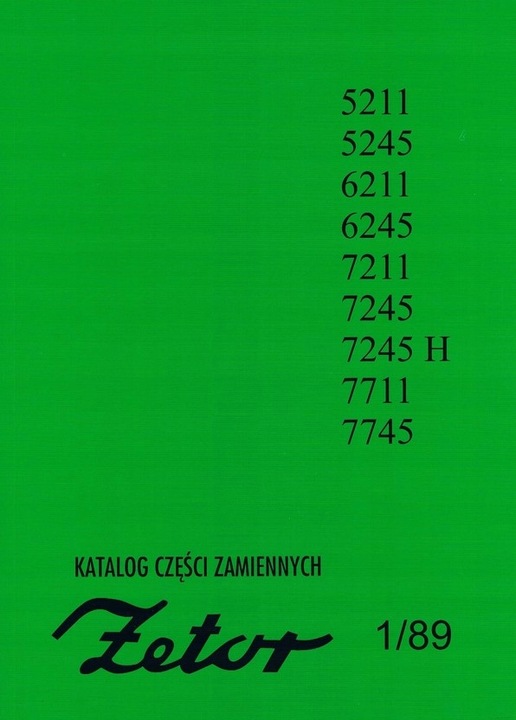 KATALOG PIEZAS DE REPUESTO ZAMIENNYCH INDICADOR ZETOR 5211-7745 