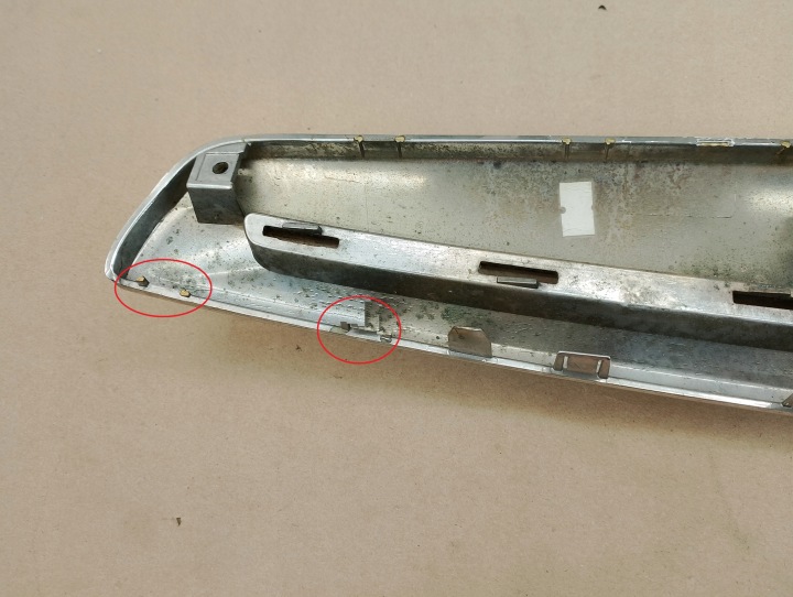 OPEL COMBO D MOULURE CHROME GRILLES DE RADIATEUR CALANDRE