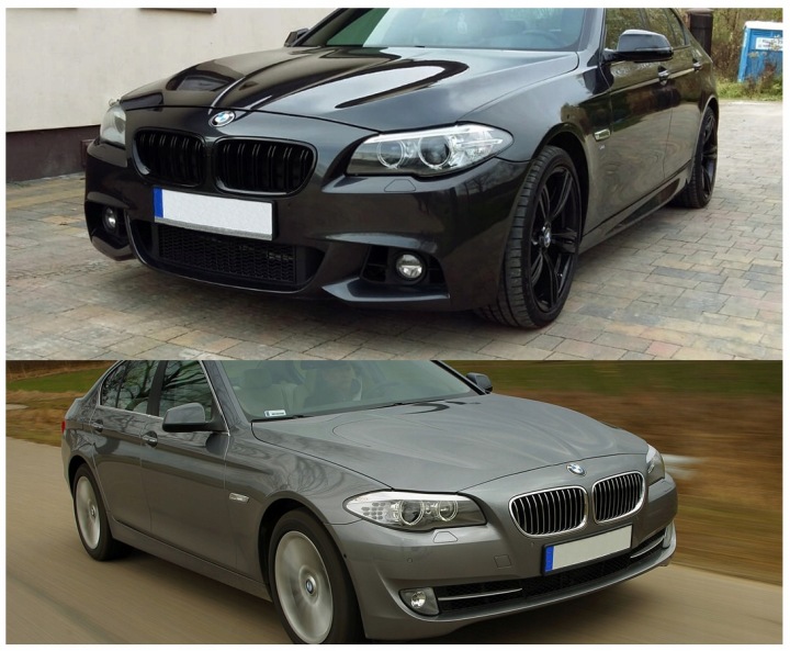 GRILLE GRILLES BMW F10 F11 10-16 CZ MATT M-COLOR DUAL