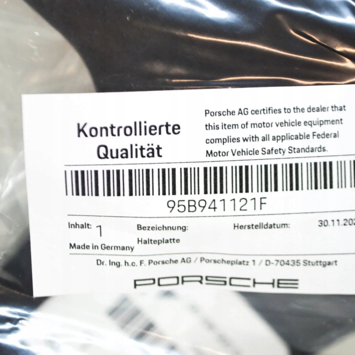 PORSCHE MACAN 95B PARE-CHOCS AVANT GAUCHE POIGNÉE PHARES 95B941121F