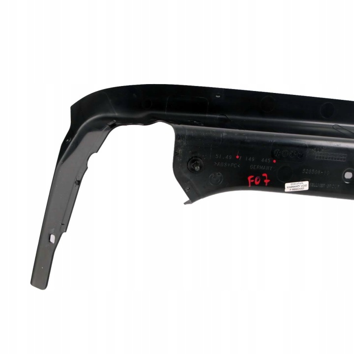 BMW F07 PROTECTION MOULURE COUVERCLES DE COFFRE GAUCHE 7149445