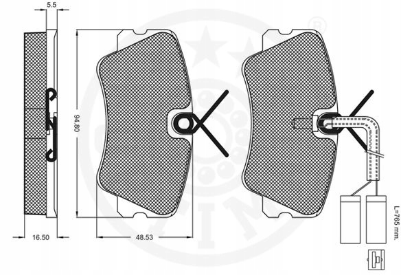 OPTIMAL 9517 COMPLET DE SABOTS DE FREIN HAMULCOWYCH, FREINS TARCZOWE photo 4 - milautoparts-fr.ukrlive.com