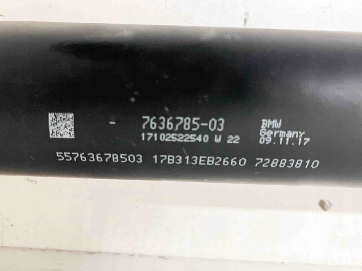 ARBRE DE TRANSMISSION BMW X5 (F15, F85) 7636785 2.0L HYBRID 180KW 2018