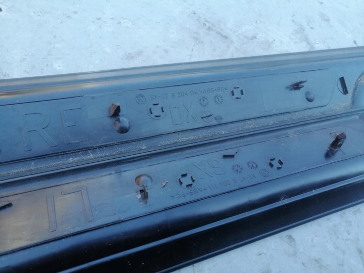 BAGUETTES SEUIL BMW 3 E46 COUPÉ OE ENSEMBLE GAUCHE DROIT 8204114 8204113