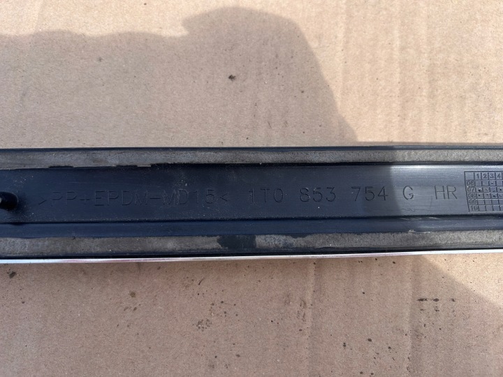 VW TOURAN LIFT CADDY 1T MOULURE PORTES DROITE ARRIÈRE CHROME 1T0853754G ORIGINAL