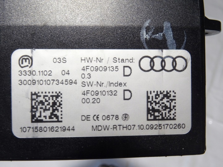 ORDINATEUR COMPTEUR KIT AUDI A6 C6 4F LIFT 2.0 TFSI BPJ 161414KM 4F0920933N