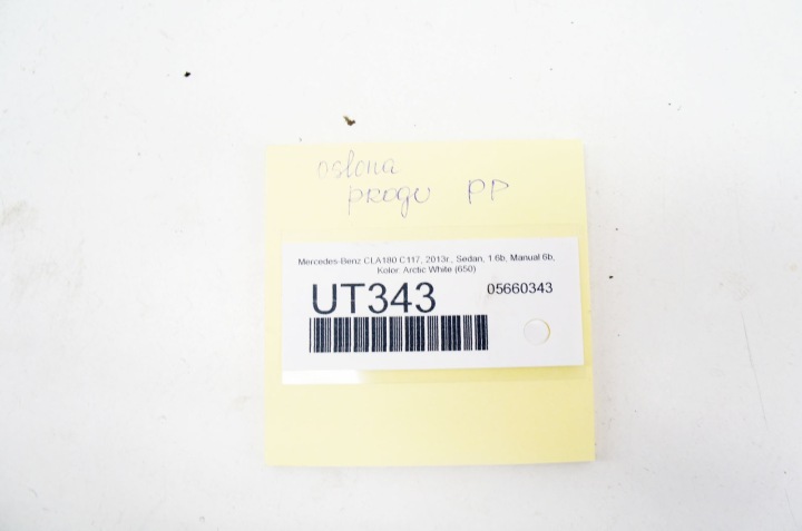 UT343 MERCEDES CLA C117 W117 PROTECTION SEUIL DROIT AVANT A2466800206