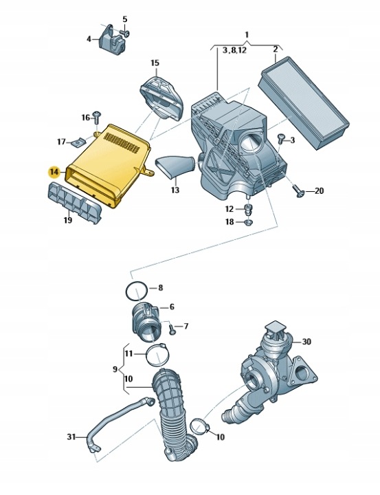AUDI OE 8K0129617E
