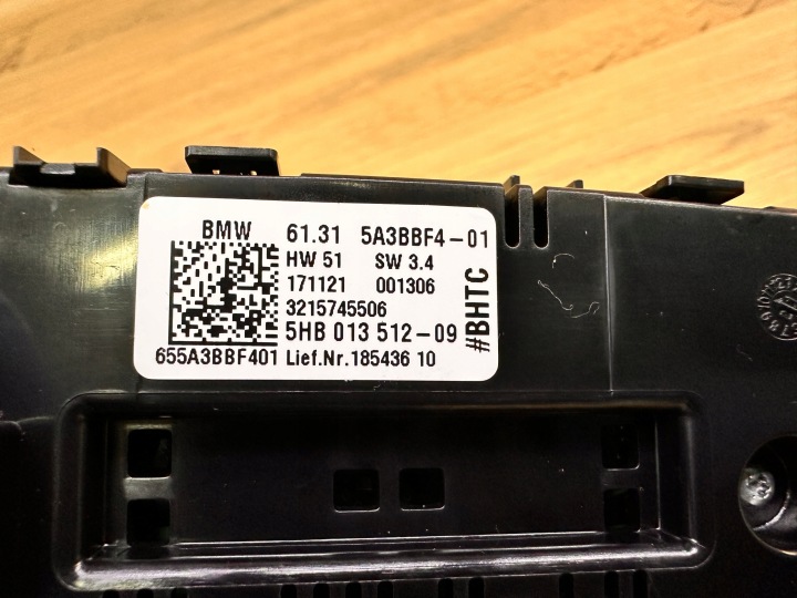 BMW 3 G20 G21 320DX B47 MODULE 22R. 76KM COMMUTATEUR CLIMATISATION ARRIÈRE