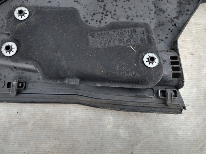 BMW F30 F31 F32 F33 F34 DOUBLURE DE PASSAGE DE ROUE PROTECTION ADMISSION GAUCHE 51487265119 7265119