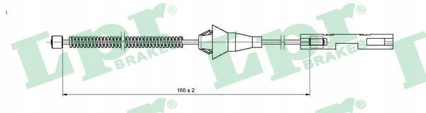 FORD FIESTA VI 08- MAZDA 2 07- CABLE FRENOS DE MANO 