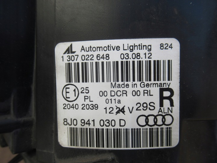 AUDI TT 8J XENON SET LAMP LEFT RIGHT 