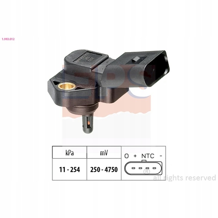 SENSOR DE PRESIÓN AIRE ADAPTACJA WYSOKOSCIOWA EPS 1.993.012 