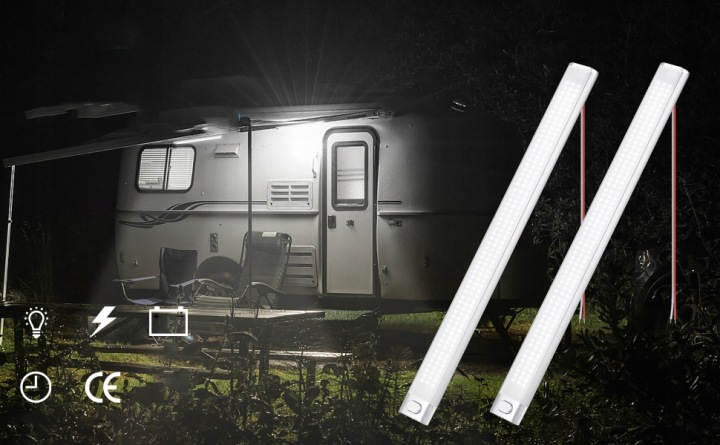 PHARE WISZACE LED VERS VOITURE DE CAMPING REMORQUES 12V ÉCLAIRAGE 2PCS 16W