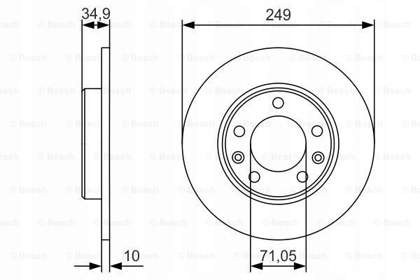 DISQUE HAM.TYL BOSCH 0 986 479 C23 DISQUE DE FREIN