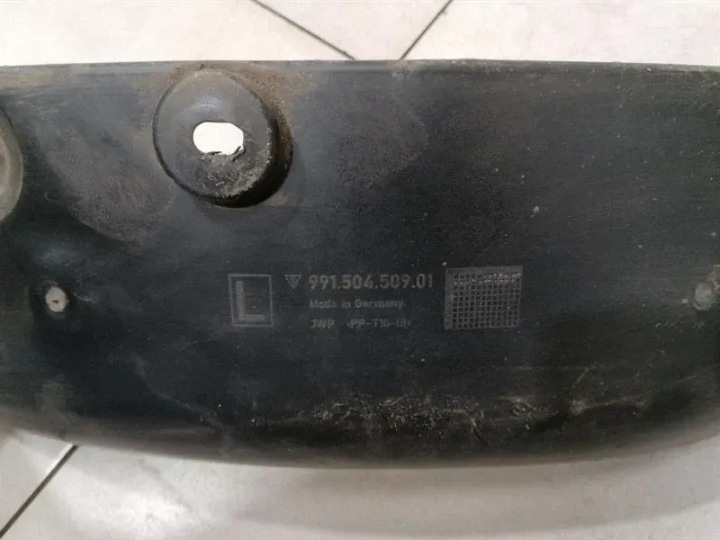 PORSCHE 911 991 KIT PLASTIQUE PASSAGE DE ROUE ARRIÈRE GAUCHE 99150563100 PROTECTION