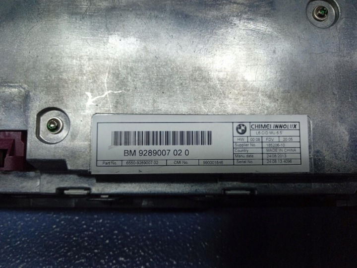 BMW 5 F10 F11 ÉCRAN MONITEUR NAVIGATION LCD 9289007