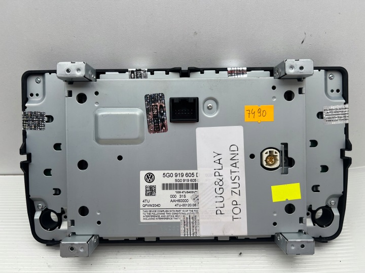 MONITEUR MONITEUR NAVIGATION VOLKSWAGEN VW GOLF 5G0919605D