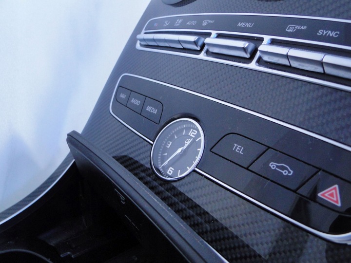MERCEDES C C205 205 COUPÉ LIFT W205 PANNEAU CONSOLE MILIEU CARBONE TOUCHPAD
