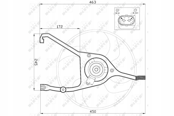 VENTILADOR DEL RADIADOR CITROEN C5 04- 