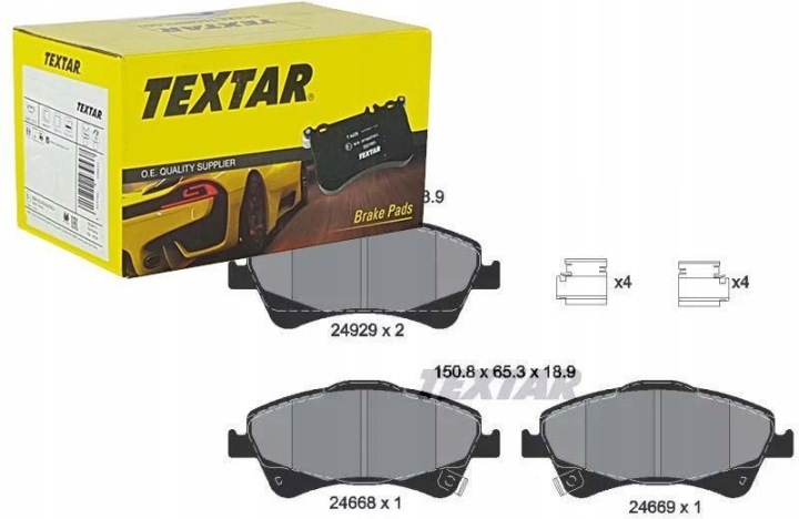 PLAQUETTES FREIN TOYOTA DROIT AURIS- AVENSIS- VERSO 1.6- 2.0 08-