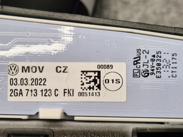 VW T-ROC CARTER POMMEAU DE VITESSE POIGNÉE CHANGEMENTS VITESSE OE 2GA713123C FKI ORIGINALE