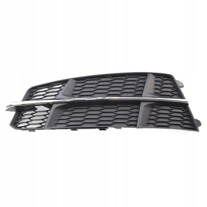 GRILLE PARE-CHOCS GAUCHE NOIRE CHROME AUDI A6 C7 S-LINE 13-17 LIFT 4G0807681AN